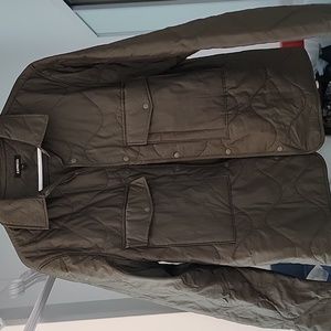 Mens puffer style shirt jacket
